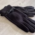 Handschoenen zwart strikje.