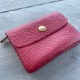 Beursje klein leer rood